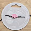 3d-Armband Insel mit Fehmarnsundbrücke | rosa