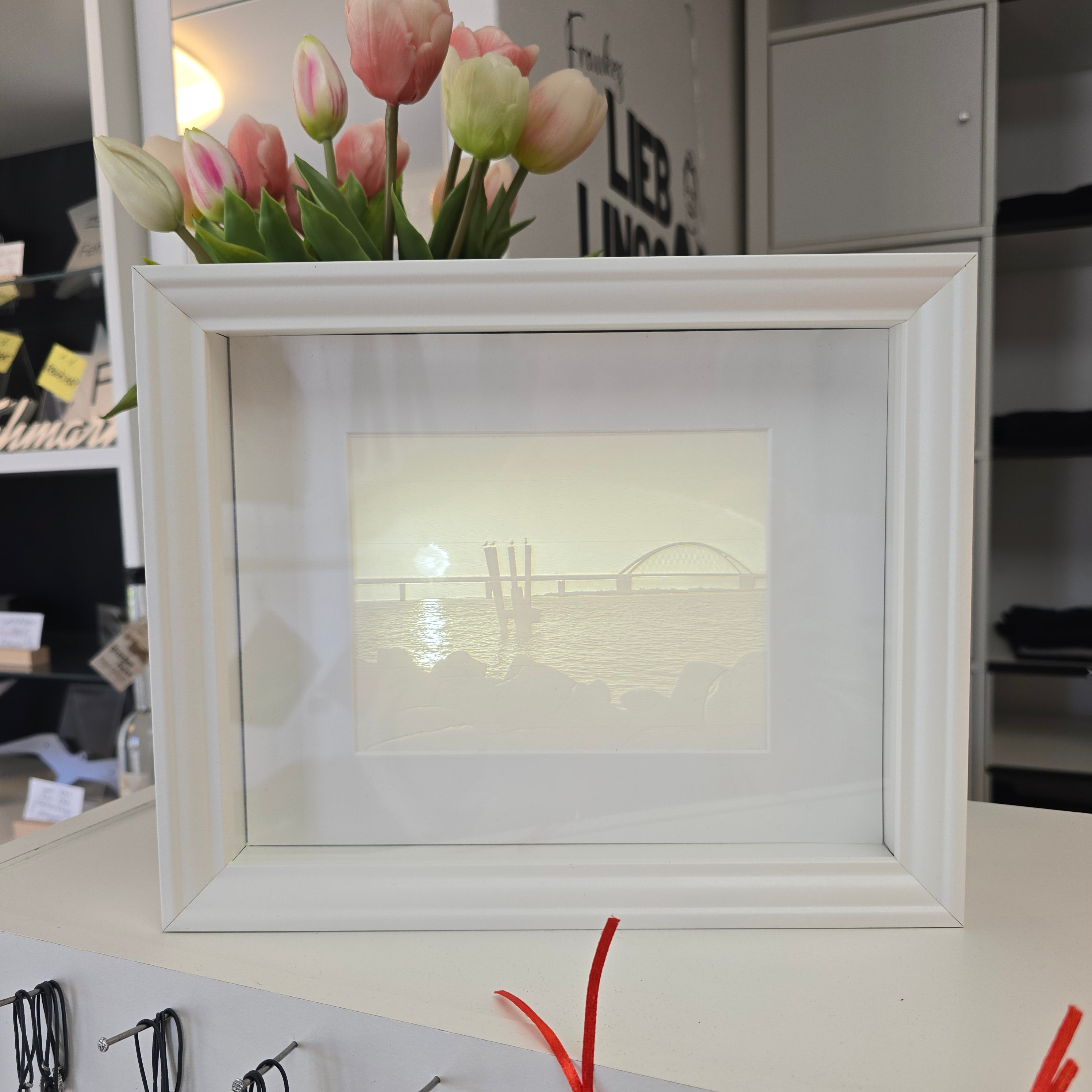 Insellicht | Lampe Rahmen Fehmarn Brücke