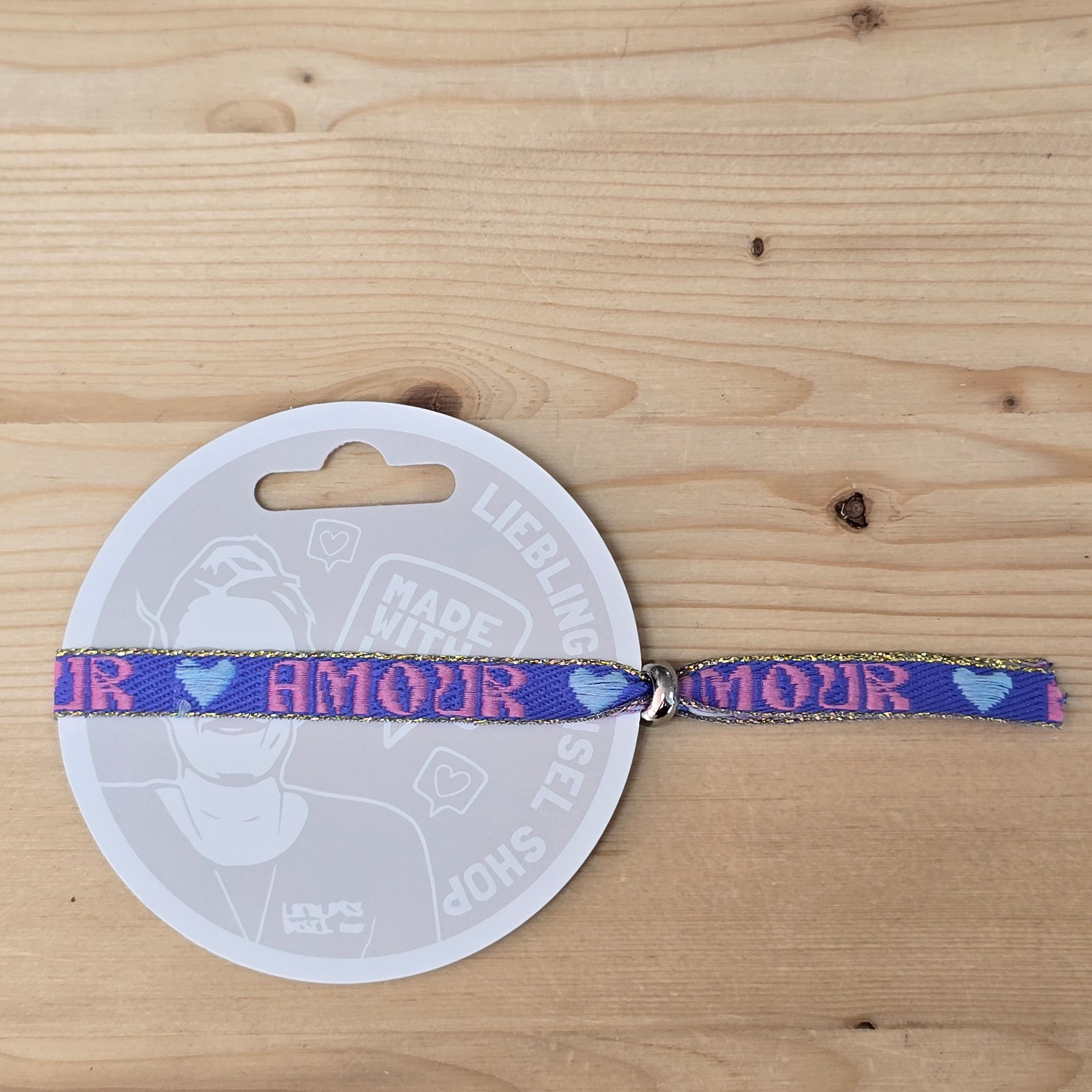 Festival-Armband Amour himmelblau