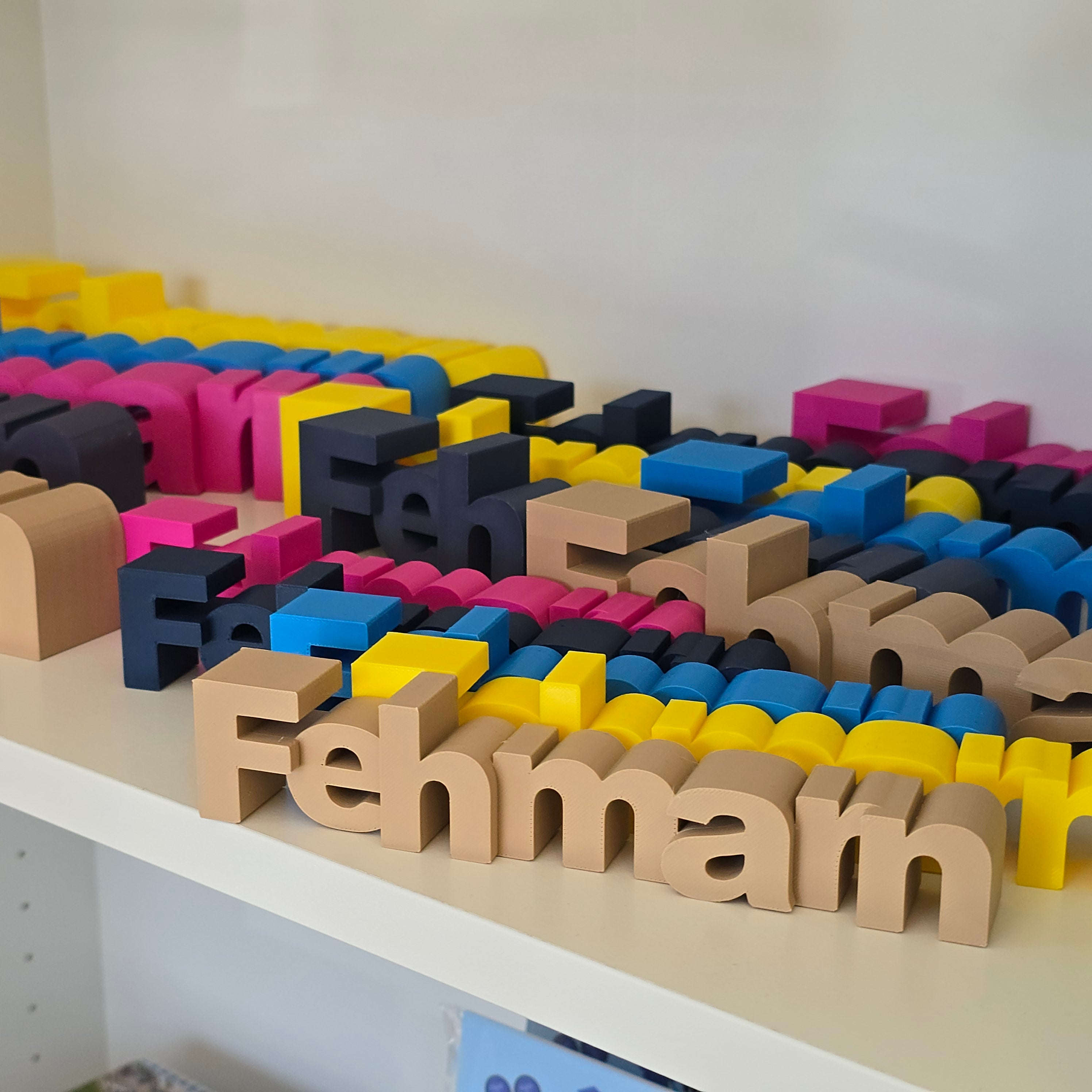 3D-Deko | Schriftzug Fehmarn | viele Farben